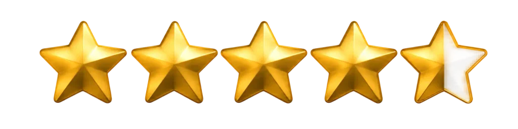 4.8 estrellas google review